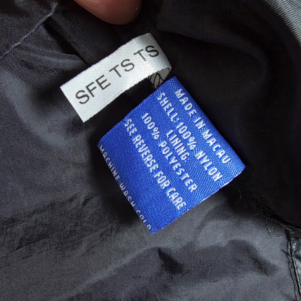 VTG‎ Starter Tampa Bay Devil Rays Windbreaker Mens XL Black Diamond Collection - Picture 8 of 11